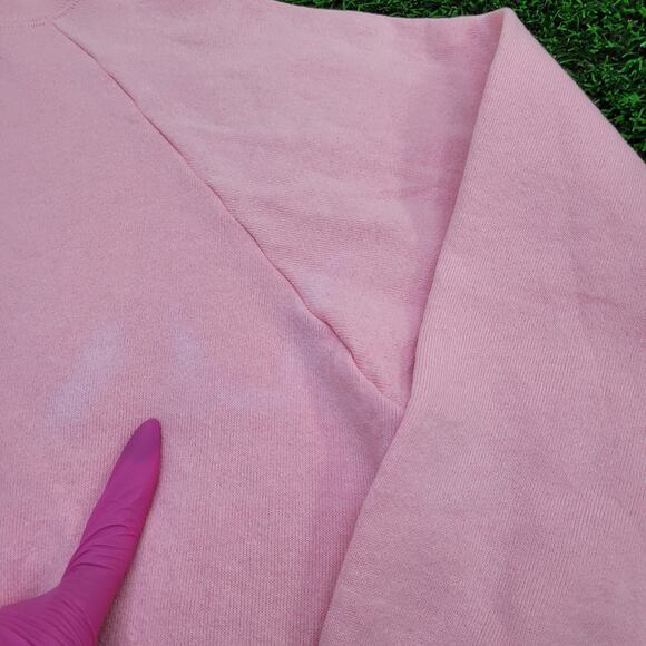 Vintage 1989 Floral Sweatshirt Womens Medium 18x23 Pink USA - Picture 7 of 13